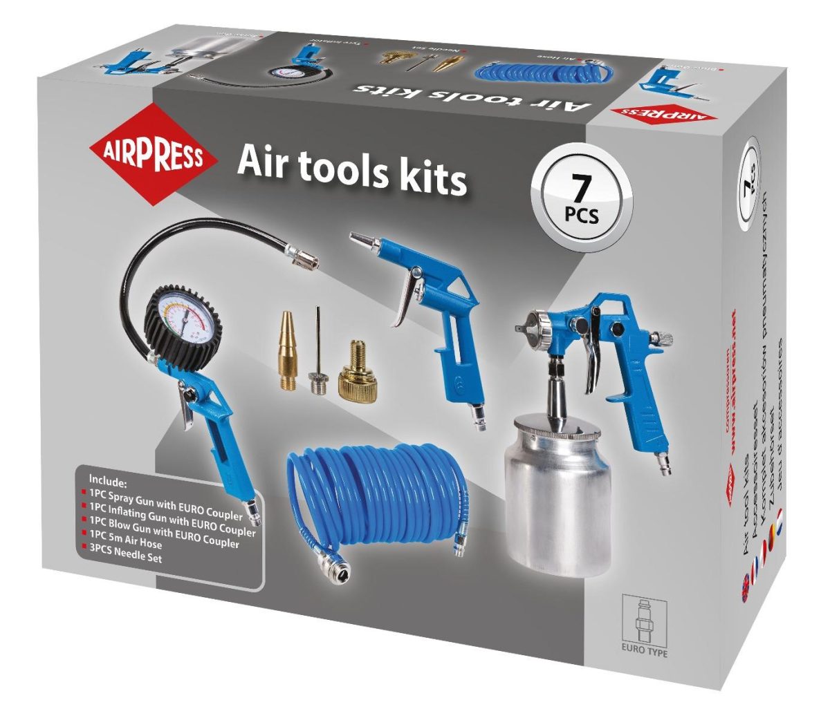 AIRPRESS - SET PNEUMATSKIH PIŠTOLJA 7/1